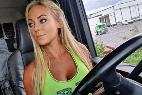 angelica larsson|Swedish truck driver might, in fact, be the hottest on planet earth